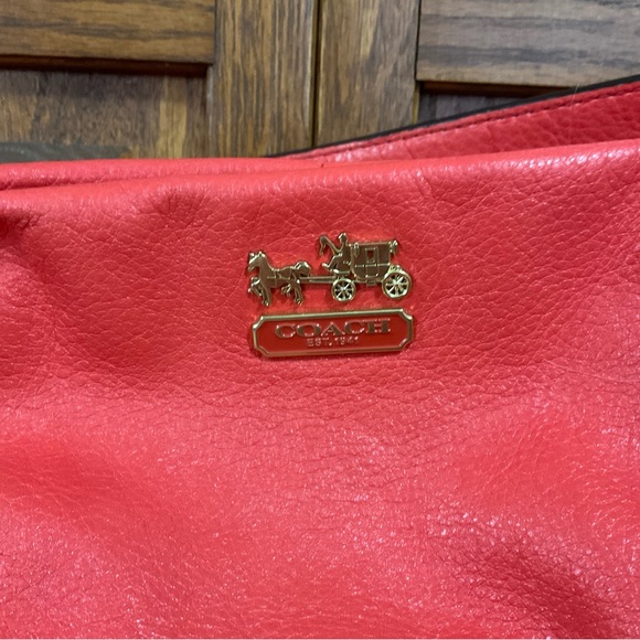 Madison Isabelle Leather Coach handbag tote - Picture 10 of 13